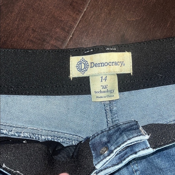 Democracy size 14 “AB” technology Classic Blue Denim Jeans frayed hem. - Picture 4 of 7